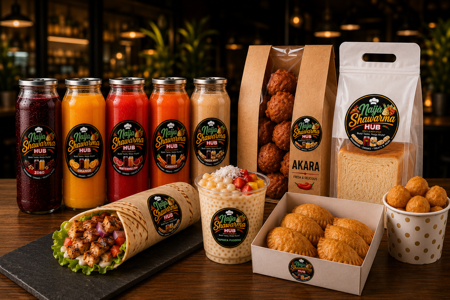 Naija Shawarma Hub combo platter